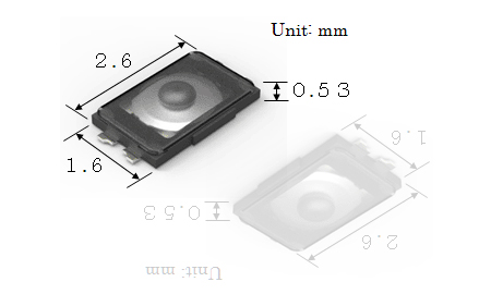 TACT Switch™ 帶凸起表面貼裝型(相當於IP67)“SKTA"系列